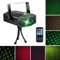Proiector laser holografic, stele in joc de lumini, cu telecomanda si senzor sunet, RESIGILAT