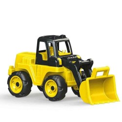 Jucarie buldozer cu excavator, 39 x 122,5 x 38 Cm, galben/negru