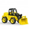 Jucarie buldozer cu excavator, 39 x 122,5 x 38 Cm, galben/negru