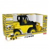 Jucarie buldozer cu excavator, 39 x 122,5 x 38 Cm, galben/negru