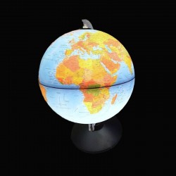 Glob pamantesc iluminat, diametru 40 cm, harta fizica si politica, cartografie limba romana