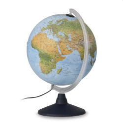 Glob pamantesc iluminat, diametru 40 cm, harta fizica si politica, cartografie limba romana