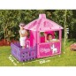 Casuta roz, foisor roz cu gard, imprimeu Unicorn, 135x156x104 cm Casuta roz, foisor roz cu gard, imprimeu Unicorn, 135x156x104 cm