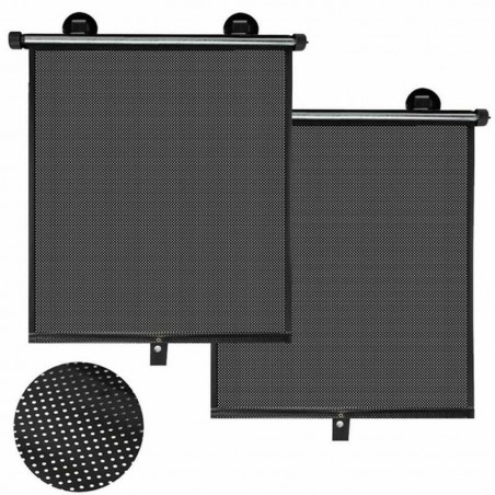 Parasolar auto lateral, jaluzea retractabila masina, 45x50 cm, set 2 buc