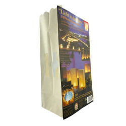 Set 5 lampioane de hartie, fixe, diverse decupaje in forma literelor