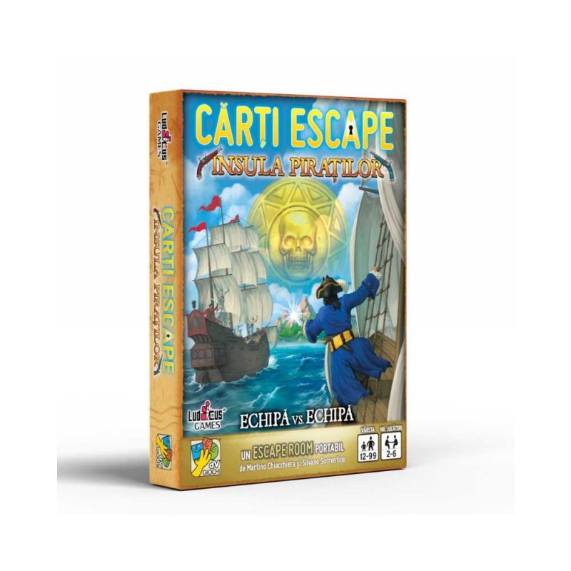 Joc de carti escape, model Insula Piratilor, grup 6 persoane