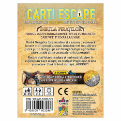 Joc de carti escape, model Insula Piratilor, grup 6 persoane