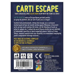 Carti de joc Jaf in Venetia, escape room portabil, 60 carti misterioase