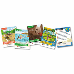 Joc educativ, copii 8 ani, Descopera Terra, cartonase multicolore