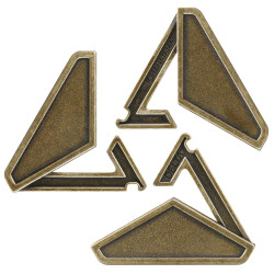 Puzzle metalic, model Delta, 3 piese imbinare