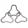 Puzzle mecanic din metal, Coaster, dificultate 4/6