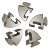 Puzzle metalic, dificultate 5/6, model Spiral, 5 piese