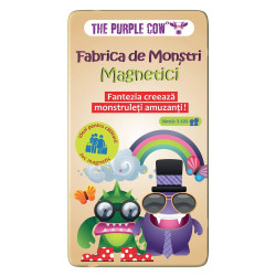 Joc magnetic interactiv, puzzle Fabrica de monstri, accesorii amuzante