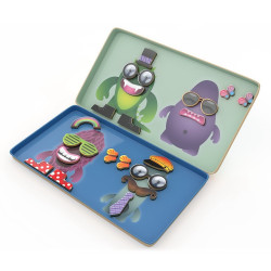 Joc magnetic interactiv, puzzle Fabrica de monstri, accesorii amuzante