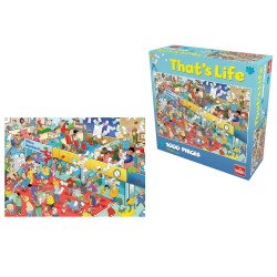 Puzzle creativ Cauta si Gaseste, La birou, set 1000 piese, 8 ani +