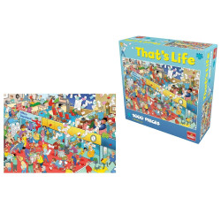 Puzzle creativ Cauta si Gaseste, La birou, set 1000 piese, 8 ani +