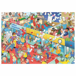 Puzzle creativ Cauta si Gaseste, La birou, set 1000 piese, 8 ani +