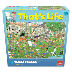 Puzzle 1000 piese, Cauta si Gaseste, La scoala, 68x48 cm, multicolor