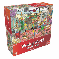 Puzzle Pet shop, 1000 piese, multicolor