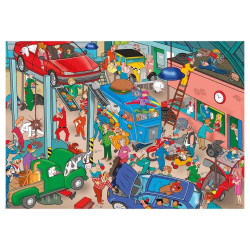 Puzzle La service auto, 1000 piese, 68x48 cm