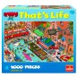 Puzzle 1000 piese, Mare haos in oras, multicolor