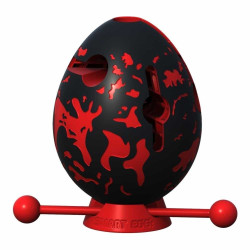 Smart Egg, bagheta labirint, model Lava, negru rosu
