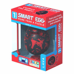 Smart Egg, bagheta labirint, model Lava, negru rosu