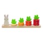 Joc interactiv din lemn, numaratoarea morcovilor, 16 piese Joc interactiv din lemn, numaratoarea morcovilor, 16 piese