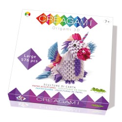 Origami 3D puzzle, forma unicorn, 576 piese