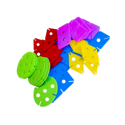 Joc din plastic Happy Disc, 30 piese, diferite culori