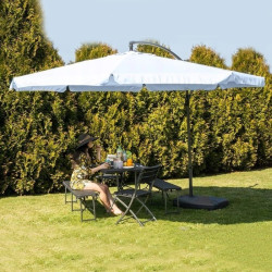 Umbrela gradina, diametru 350 cm, material impermeabil, manivela, inclinare reglabila