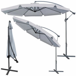 Umbrela gradina, diametru 350 cm, material impermeabil, manivela, inclinare reglabila