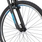 Bicicleta MTB 26 inch, 18 viteze schimbator Shimano, V-Brake, amortizoare, Explorer albastru