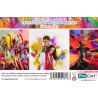 Set 5 culori pudra Neon UV Holi, 100gr/culoare