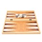 Joc table din lemn lacuit, 30 piese si 2 zaruri, 48x48 cm