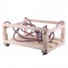 Leagan din lemn pentru copii, sezut 39x29 cm, franghii suspendare 150 cm, greutate maxima 30 kg