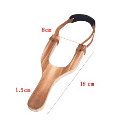 Prastie din lemn, corzi elastice din cauciuc, 8x1.5x18 cm