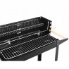 Gratar de gradina mobil, accesorii gatit si suflanta, rafturi depozitare, 35x86x81 cm