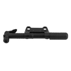 Mini pompa de mana pentru bicicleta, inaltime reglabila 23 - 38 cm, neagra