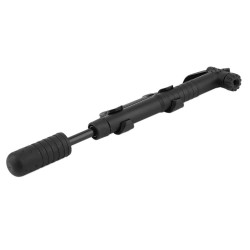 Mini pompa de mana pentru bicicleta, inaltime reglabila 23 - 38 cm, neagra