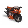Motocicleta miniatura, sunete si lumini LED, mecanism inertial, 14x7x5 cm