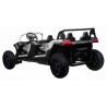 ATV buggy electric, 4x4, 4 locuri, roti pneumatice, Bluetooth, negru