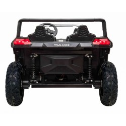 ATV buggy electric, 4x4, 4 locuri, roti pneumatice, Bluetooth, negru