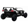 ATV buggy electric, 4x4, 4 locuri, roti pneumatice, Bluetooth, negru