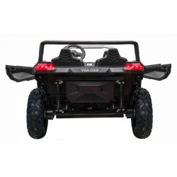 ATV buggy electric, 4x4, 4 locuri, roti pneumatice, Bluetooth, negru