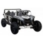 ATV buggy electric, 4x4, 4 locuri, roti pneumatice, Bluetooth, negru