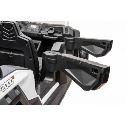 ATV buggy electric, 4x4, 4 locuri, roti pneumatice, Bluetooth, negru