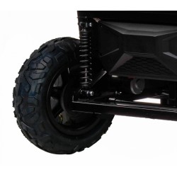 ATV buggy electric, 4x4, 4 locuri, roti pneumatice, Bluetooth, negru