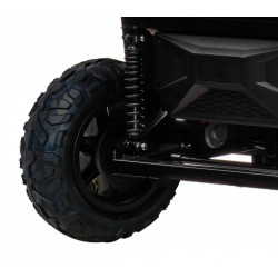 ATV buggy electric, 4x4, 4 locuri, roti pneumatice, Bluetooth, negru
