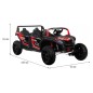 ATV buggy electric, 4 locuri, Bluetooth, roti pnematice, negru/rosu ATV buggy electric, 4 locuri, Bluetooth, roti pnematice, negru/rosu